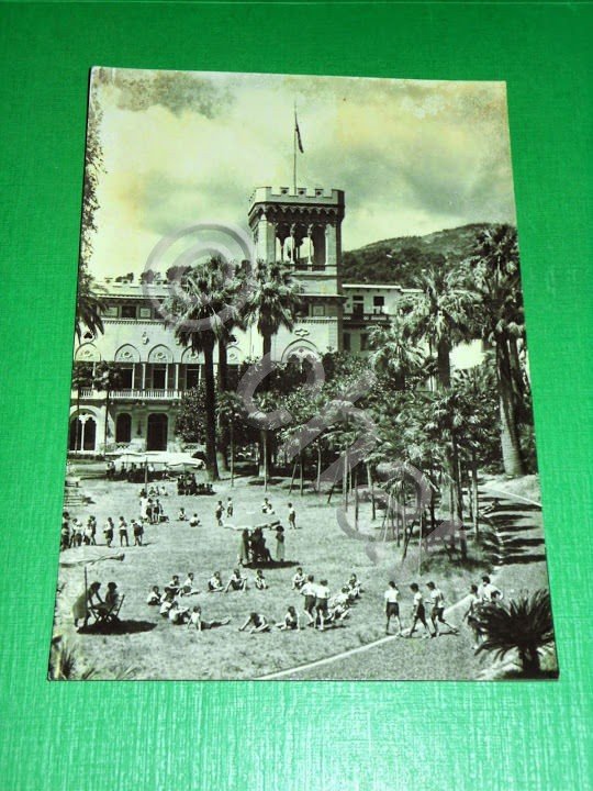 Cartolina Arenzano - Colonia Marina Giuseppe Giraudi 1955 ca