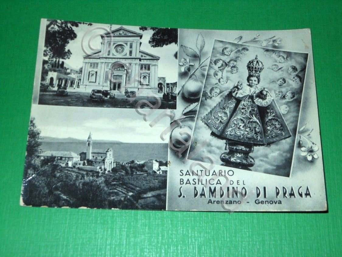 Cartolina Arenzano - Genova - Santuario Basilica del S. Bambino …