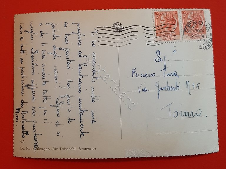 Cartolina Arenzano - Panorama - 1955