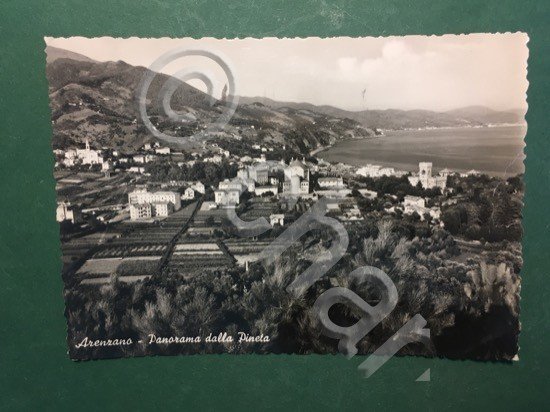 Cartolina Arenzano - Panorama dalla Pineta - 1956