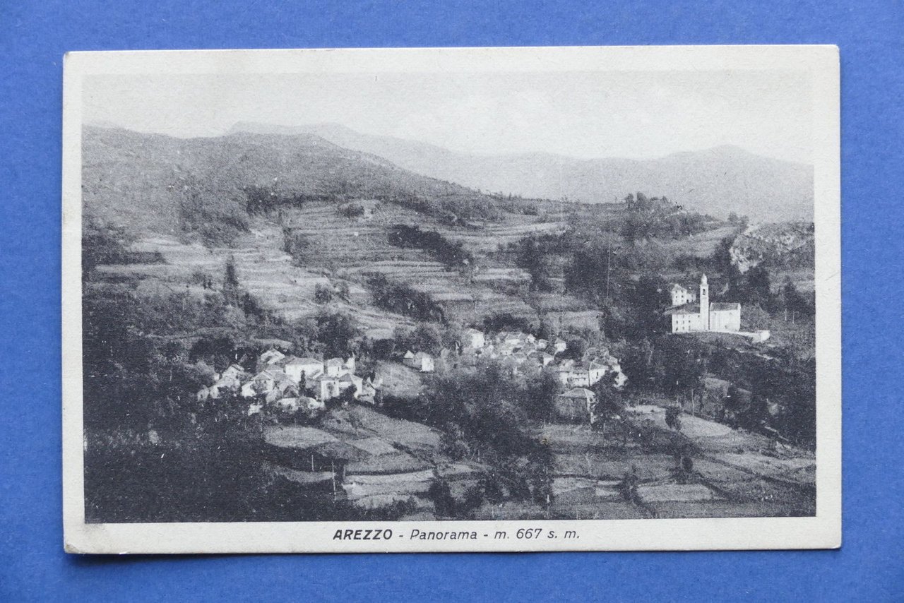 Cartolina Arezzo - Panorama 1940.
