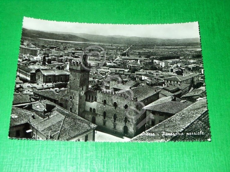 Cartolina Arezzo - Panorama parziale 1955 ca | Immagine Gallery 2