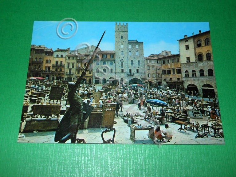 Cartolina Arezzo - Piazza Vasari - Fiera Antiquaria -- 1965 … | Immagine Gallery 2