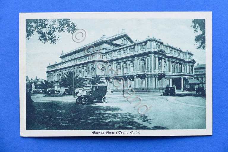 Cartolina Argentina - Buenos Aires - Teatro Colon - 1920 …