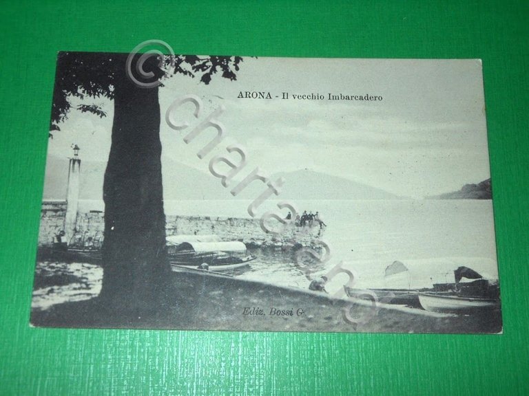 Cartolina Arona - Il vecchio Imbarcadero 1905 ca.