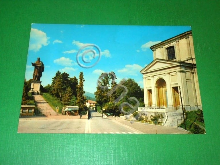 Cartolina Arona - Lago Maggiore - Statua di S. Carlo …