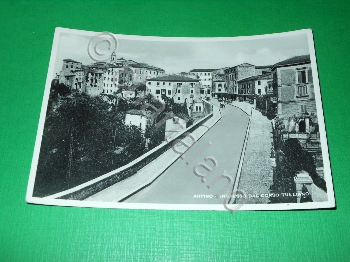 Cartolina Arpino - Ingresso dal Corso Tulliano 1953