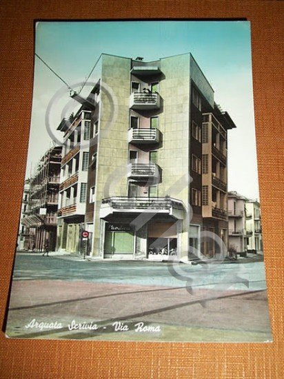 Cartolina Arquata Scrivia - Via Roma 1960 ca.