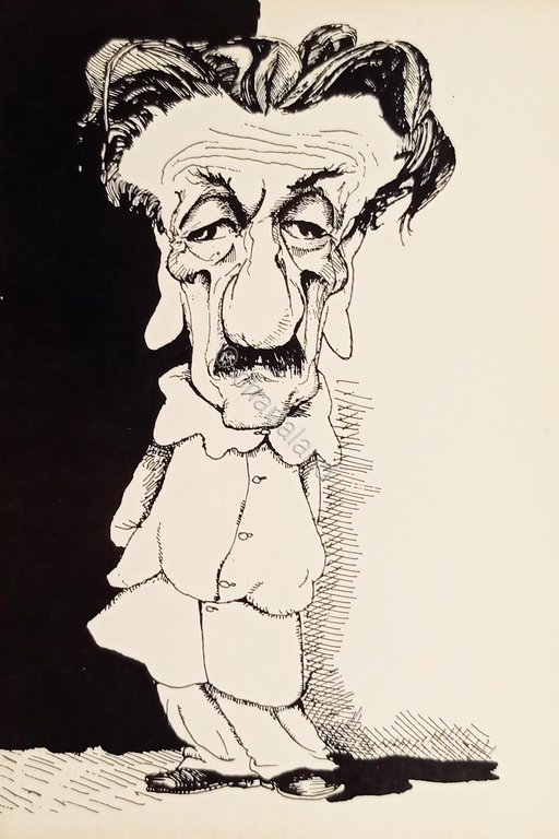 Cartolina Arte - Eduardo De Filippo - Caricatura di Carlo …
