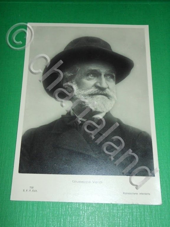 Cartolina Arte Lirica - GIUSEPPE VERDI 1940 ca | Immagine Gallery 2