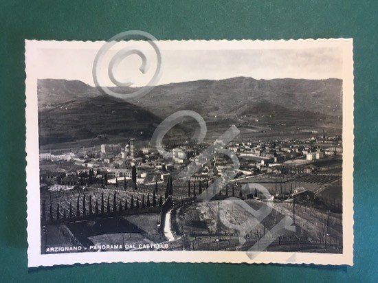 Cartolina Arzignano - Panorama Dal Castello - 1952