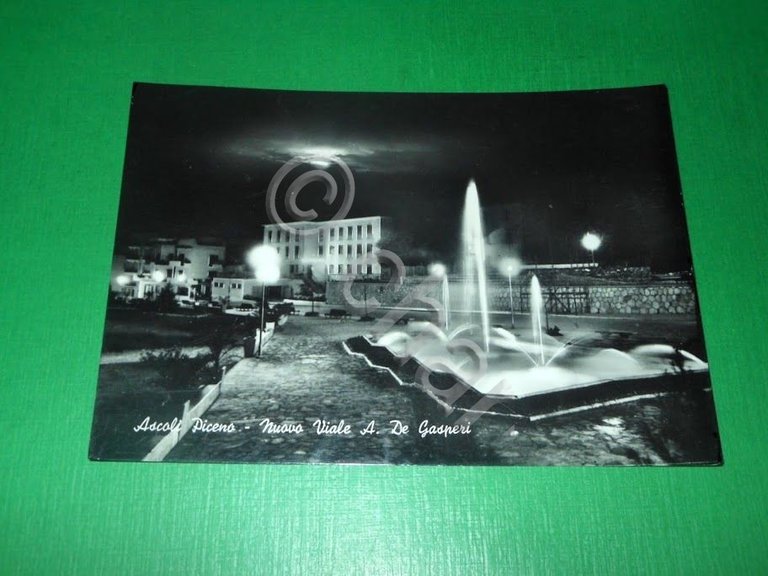 Cartolina Ascoli Piceno - Nuovo Viale A. De Gasperi 1956