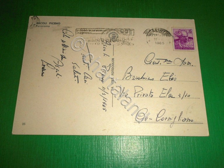 Cartolina Ascoli Piceno - Panorama 1965