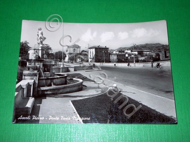 Cartolina Ascoli Piceno - Ponte Porta Maggiore 1957