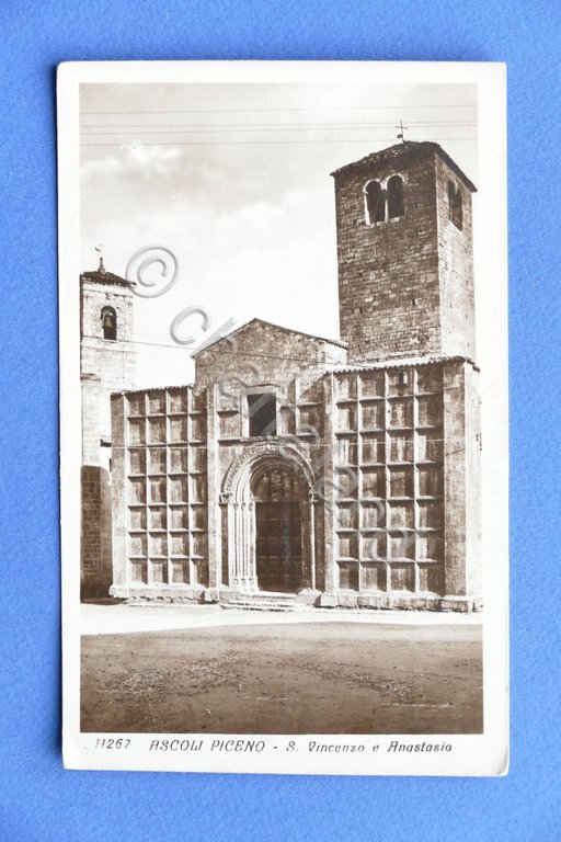 Cartolina Ascoli Piceno - S. Vincenzzo e Anastasio - 1930 …