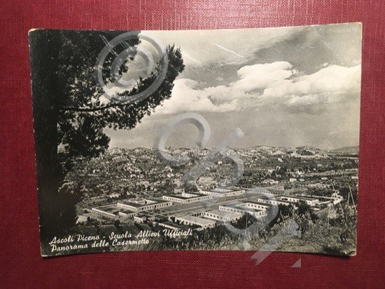 Cartolina Ascoli Piceno - Scuole Allievi Ufficiali - Panorama + …