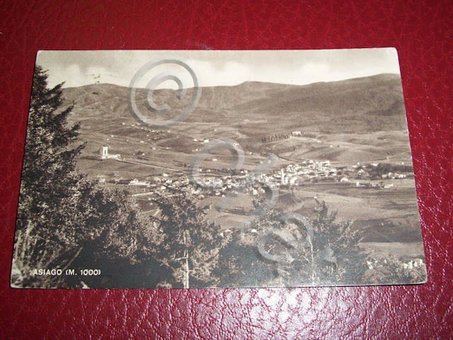 Cartolina Asiago - Veduta generale 1952.