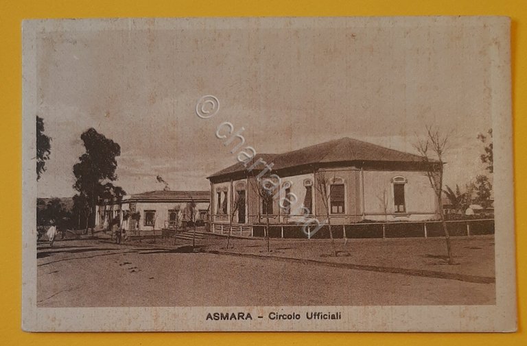Cartolina Asmara - Circolo Ufficiale - 1935