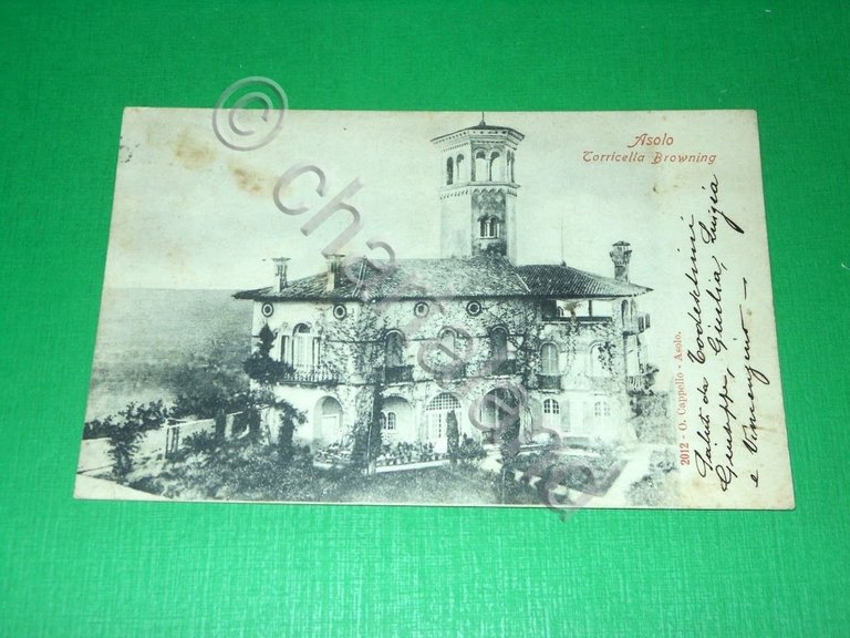 Cartolina Asolo - Torricella Browning 1905