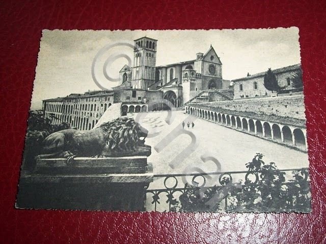 Cartolina Assisi - Basilica di S. Francesco 1950 ca.