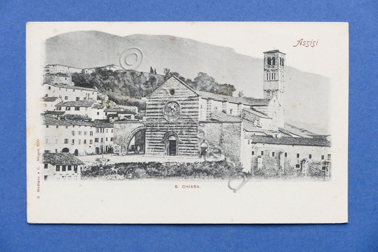 Cartolina Assisi - S. Chiara - 1900 ca. | Immagine Gallery 2