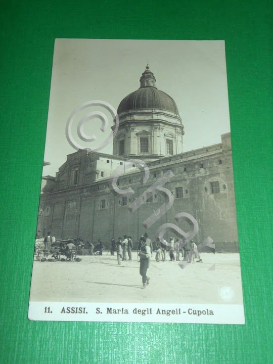 Cartolina Assisi - S. Maria degli Angeli - Cupola 1915 …