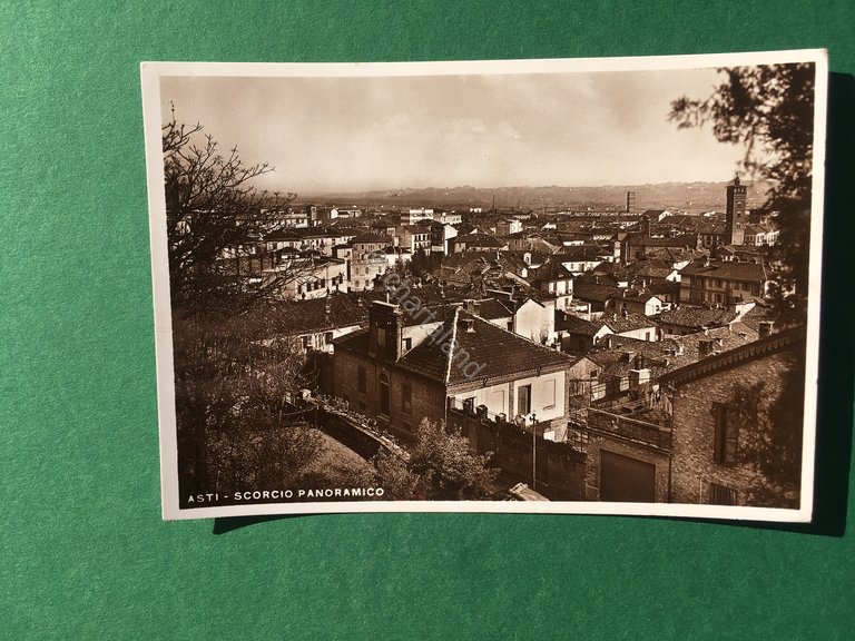 Cartolina Asti - Scorcio Panoramico - 1939
