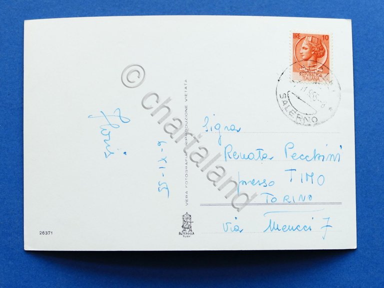 Cartolina Atrani visto dall'alto - 1955