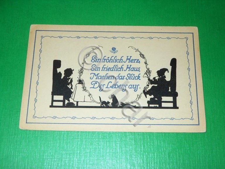 Cartolina Augurale Tedesca 1910 ca