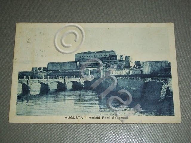 Cartolina Augusta - Antichi Ponti Spagnuoli 1934