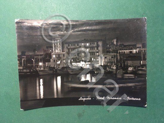 Cartolina Augusta - Hotel Miramare - Notturno - 1961 | Immagine Gallery 3