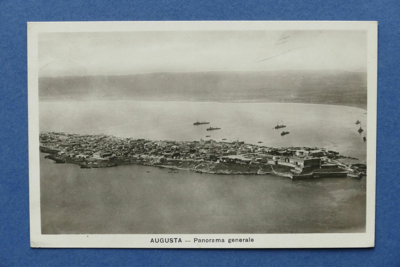 Cartolina Augusta - Panorama generale - 1935.