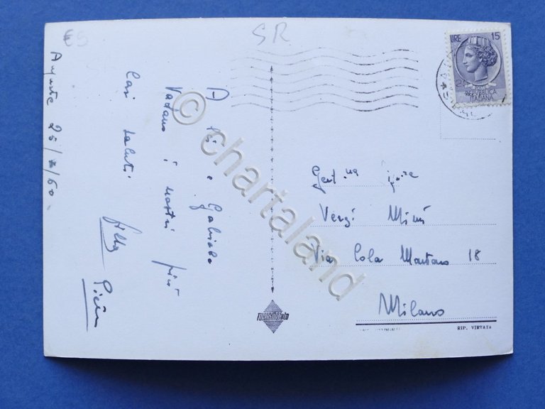 Cartolina Augusta - Villaggio Rasiom - 1960.