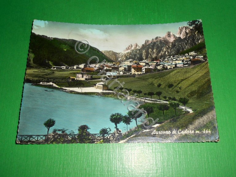 Cartolina Auronzo di Cadore - Panorama 1956