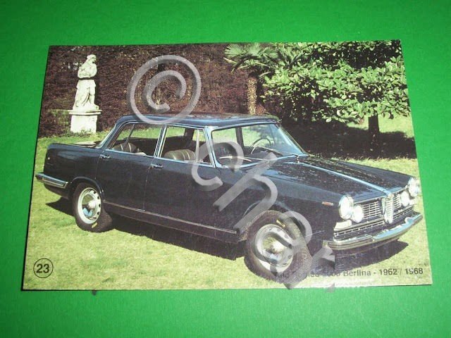 Cartolina Auto - Alfa Romeo 2600 Berlina 1962 / 1968