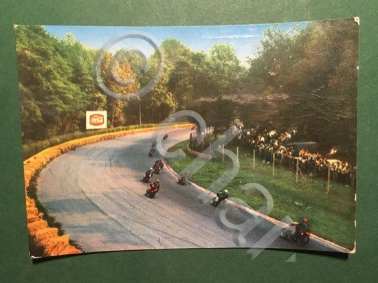 Cartolina Autodromo Nazionale di Monza - Prima Curva di Lesmo …