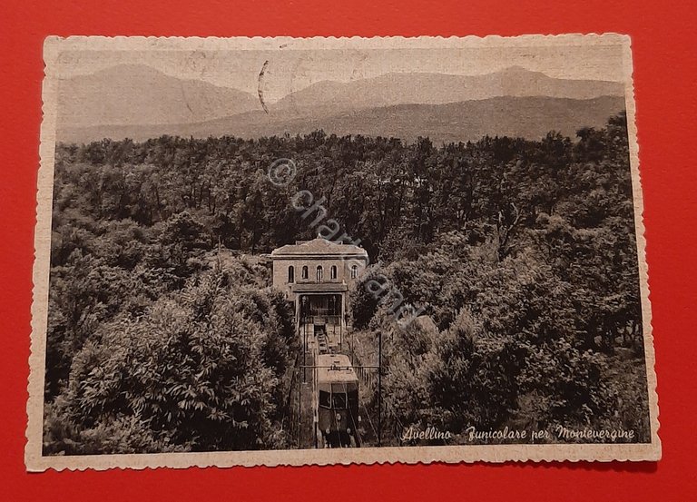 Cartolina Avellino - Funicolare per Montevergine - 1957