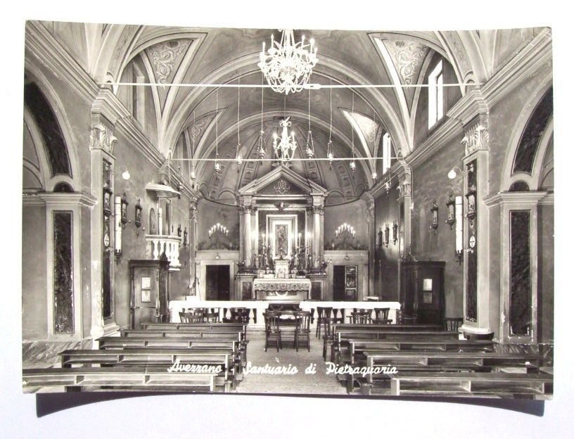 Cartolina Avezzano - Santuario di Pietraquaria 1963.
