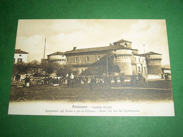 Cartolina Avezzano ( L' Aquila ) - Castello Ducale 1930 …