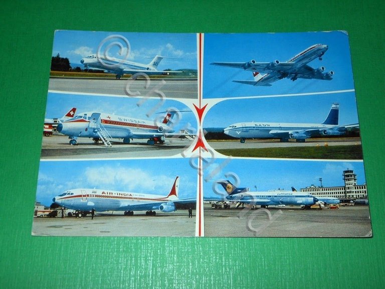 Cartolina Aviazione - Swiss Air / SAS / Air India … | Immagine Gallery 2