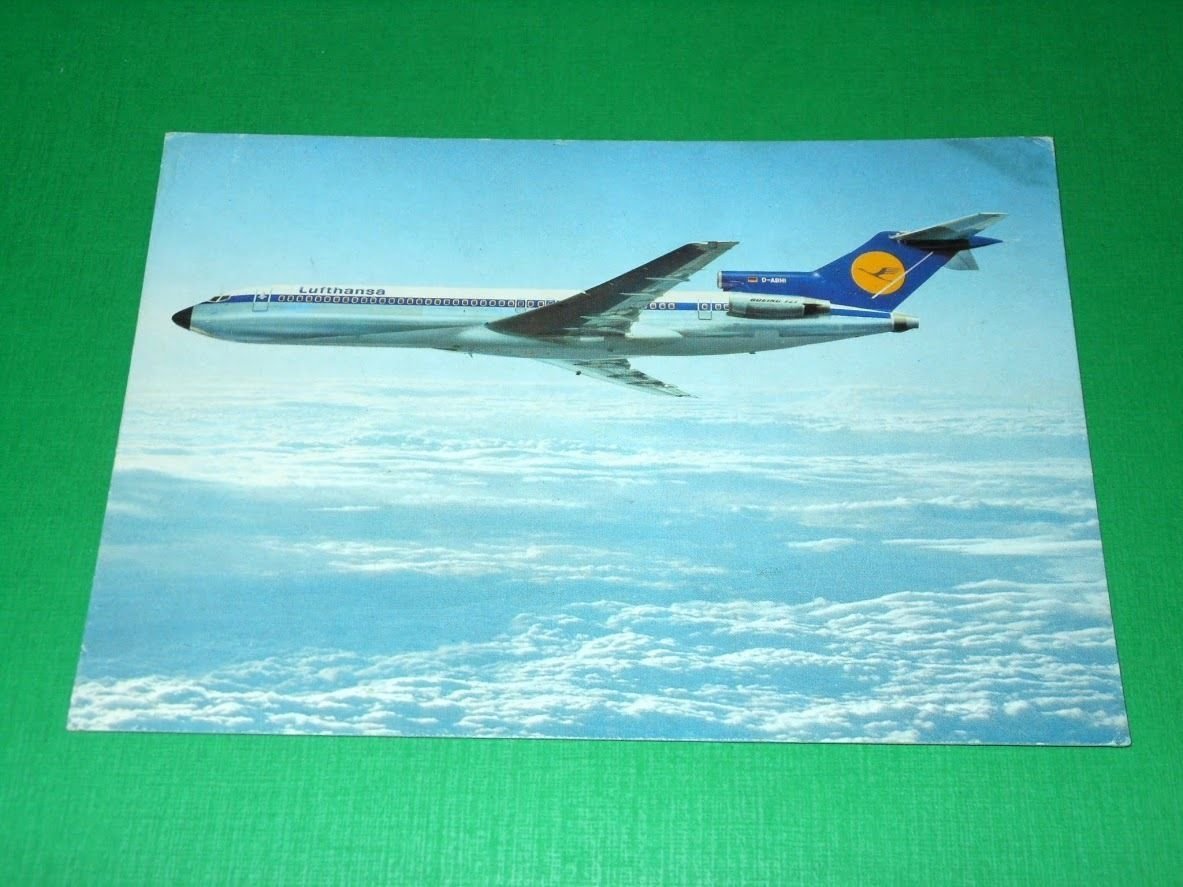 Cartolina Aviazione Volo - Lufthansa B727 1965 ca.