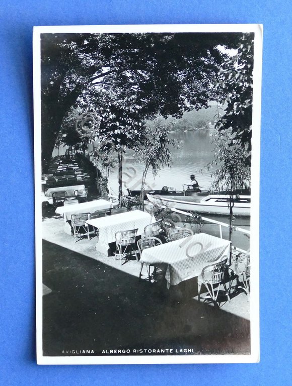 Cartolina Avigliana - Albergo Ristorante Laghi - 1930 ca.