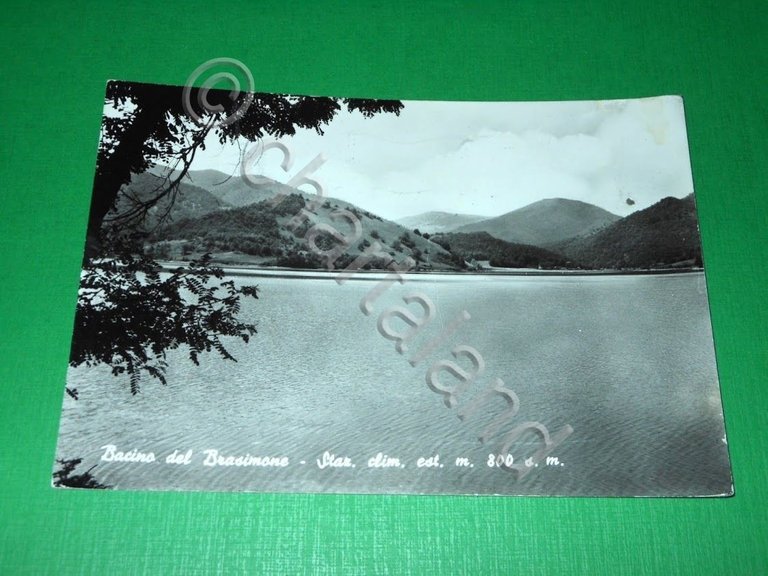 Cartolina Bacino del Brasimone - Veduta 1971.