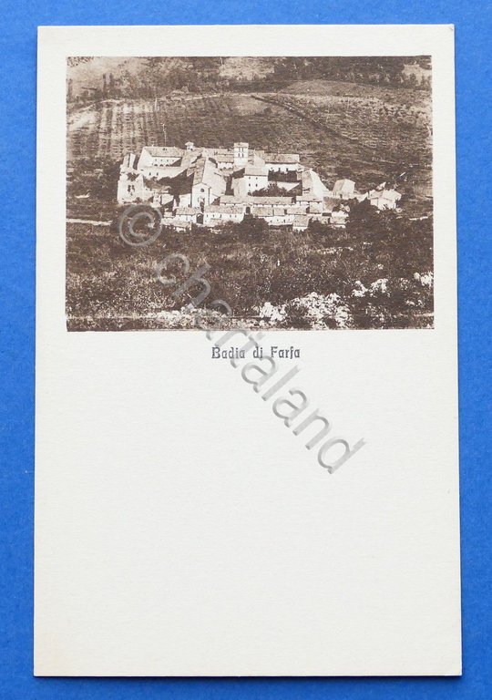 Cartolina Badia di Farfa - Rieti - 1920 ca..