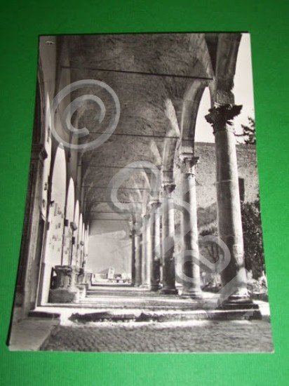 Cartolina Badia Greca di Grottaferrata - Portico del Sangallo 1961.