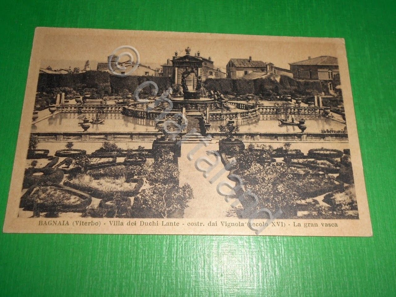 Cartolina Bagnaia - Villa dei Conti Lante - La gran …