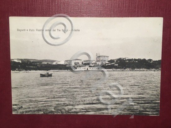 Cartolina Bagnetti e Porto Vecchio Veduti dal Tre Scogli - …