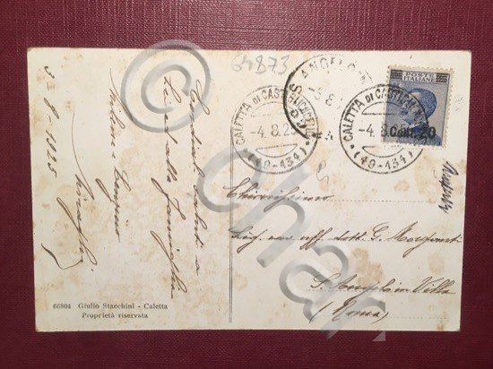 Cartolina Bagnetti e Porto Vecchio Veduti dal Tre Scogli - …