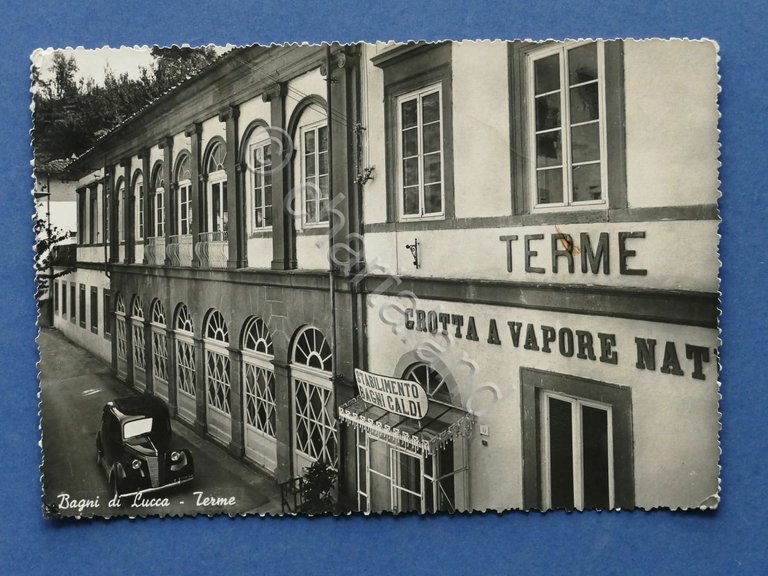 Cartolina Bagni di Lucca - Terme - 1952.