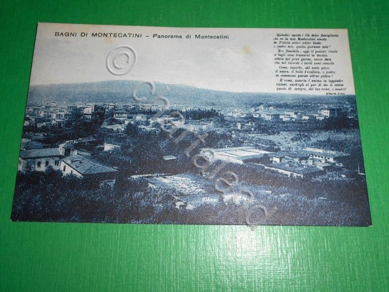 Cartolina Bagni di Montecatini - Panorama 1930 ca.
